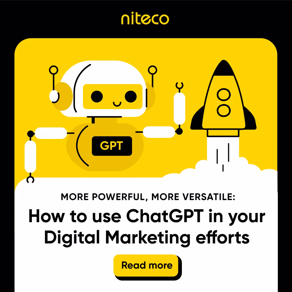 An illustration of how ChatGPT boosts digital marketing efforts.