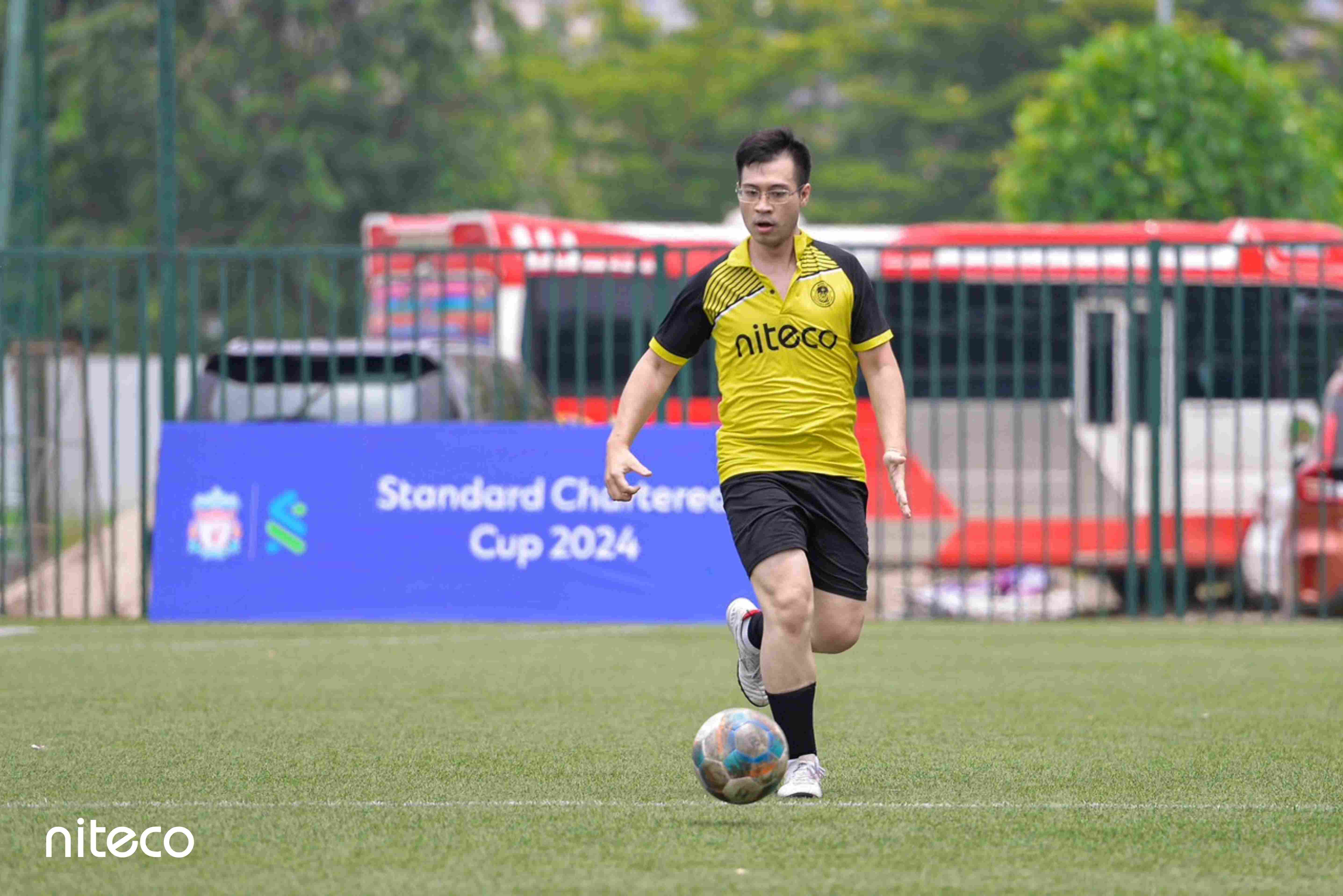 Developer full-time, football player part-time