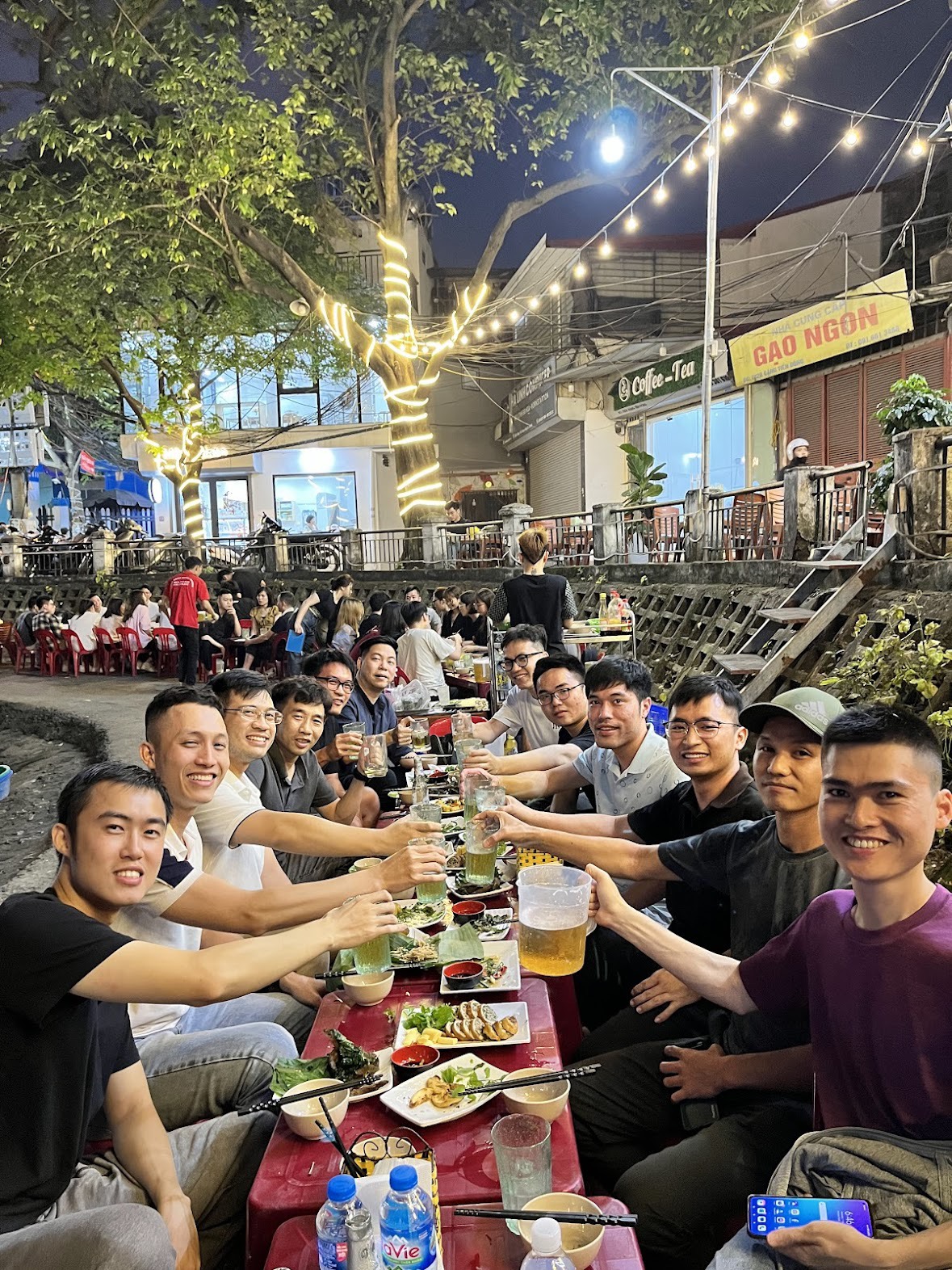 Odin team bonding during career celebration event