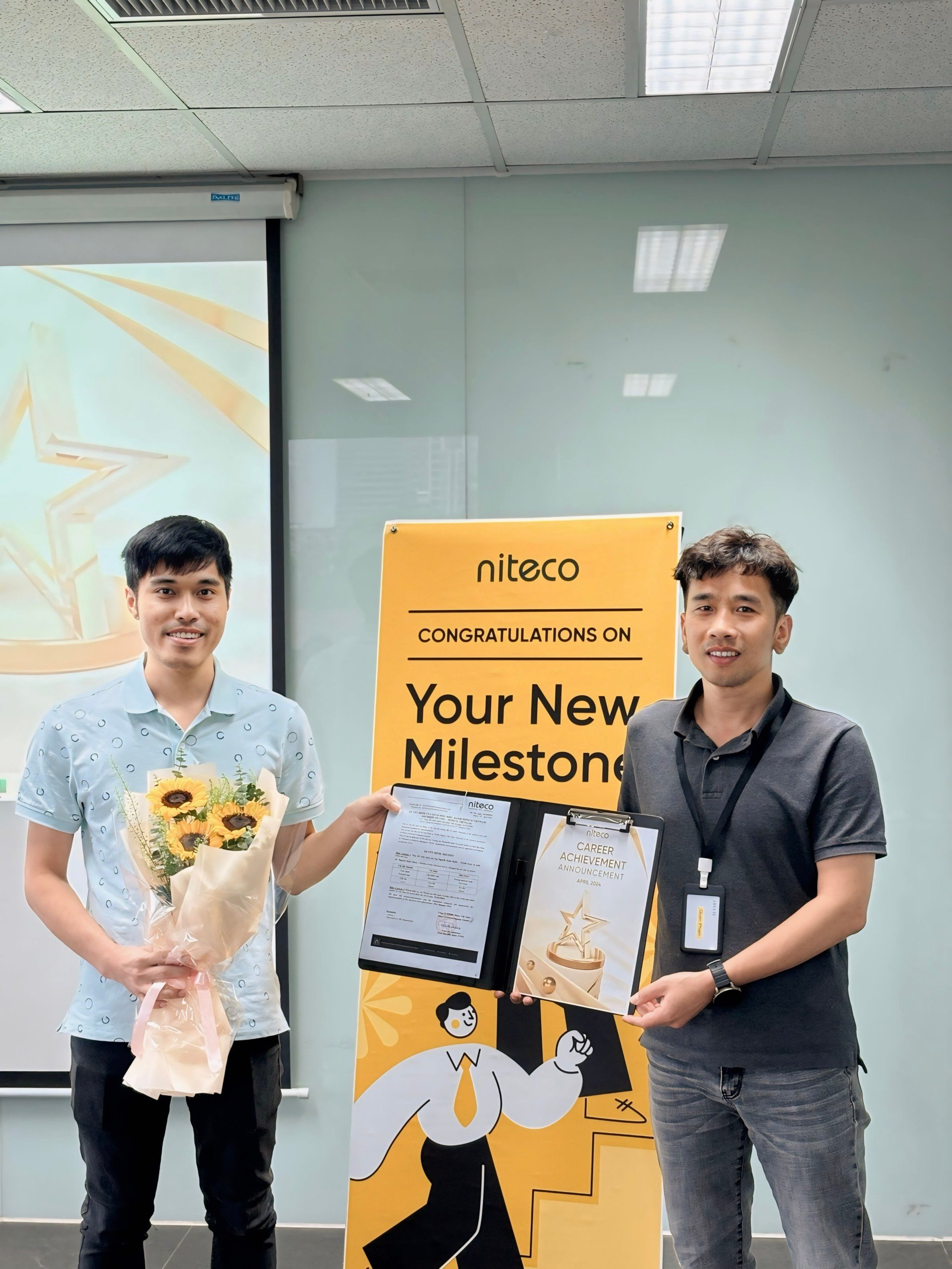 Congratulations to Duan Nguyen for officially being a tech lead!