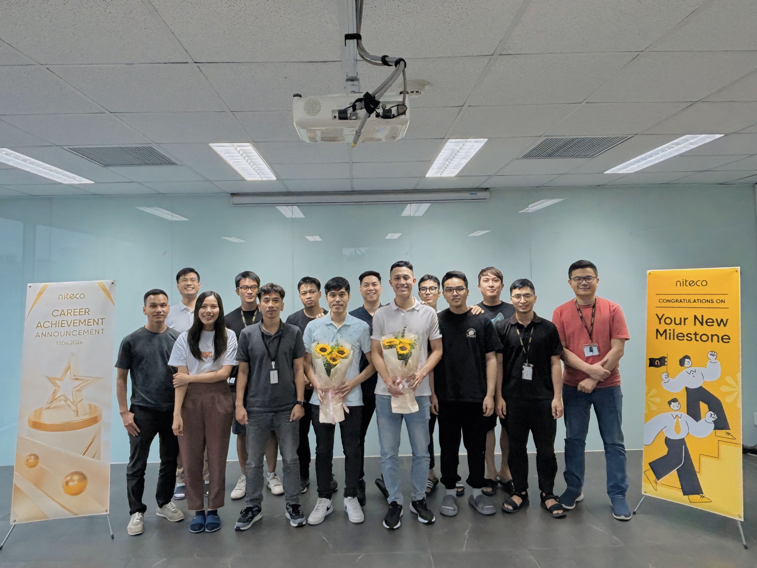 Niteco event celebrating growth and career development