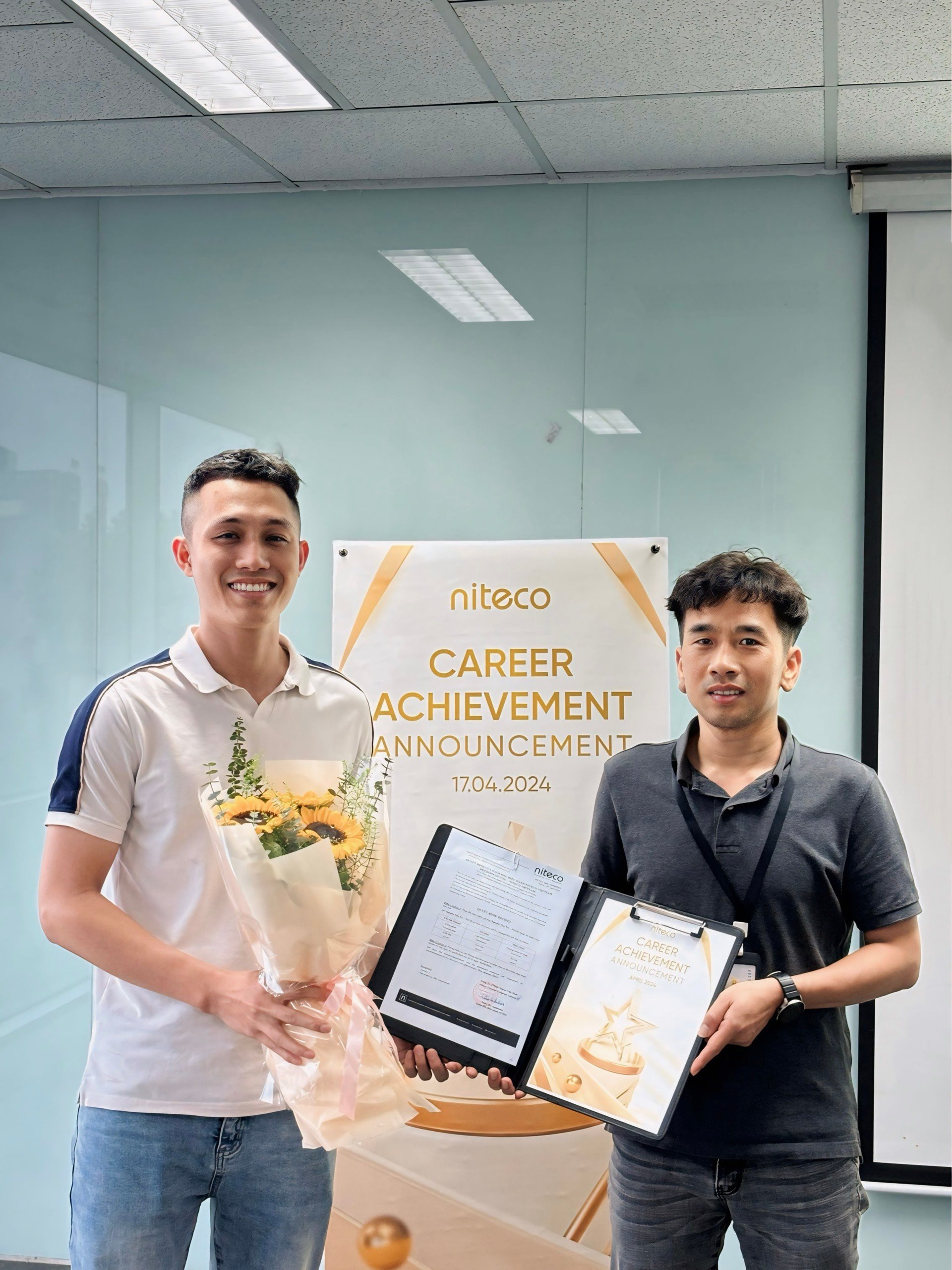 Congratulations to Vu Nguyen for officially being a tech lead!