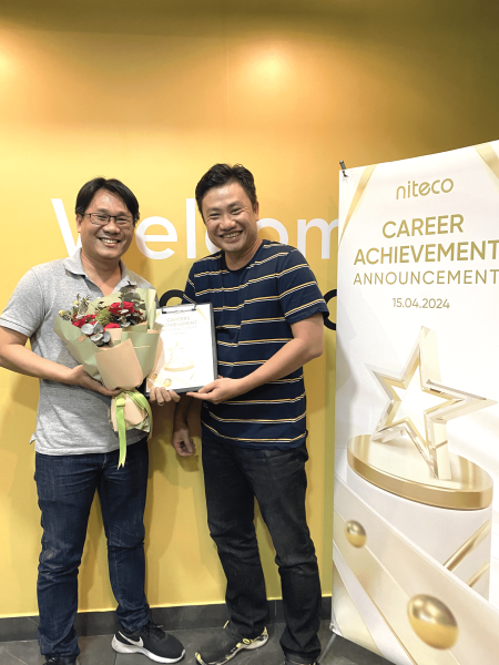 Thanh - a member of the HCMC team - got promoted to junior tech lead