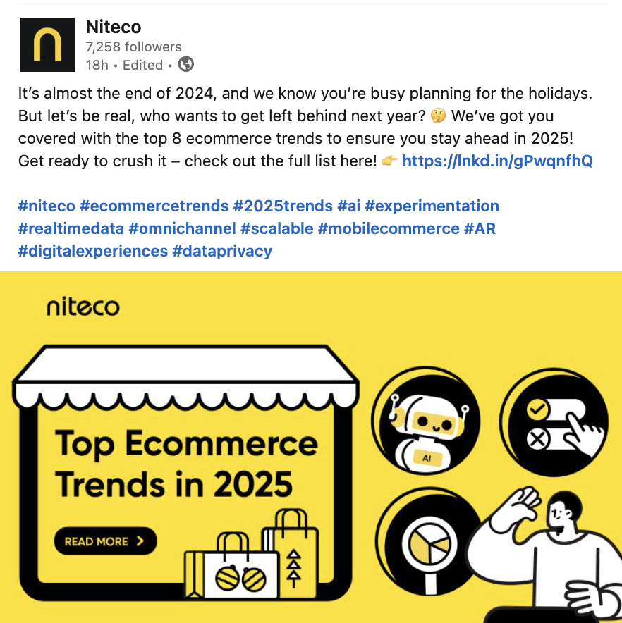 niteco's linkedin