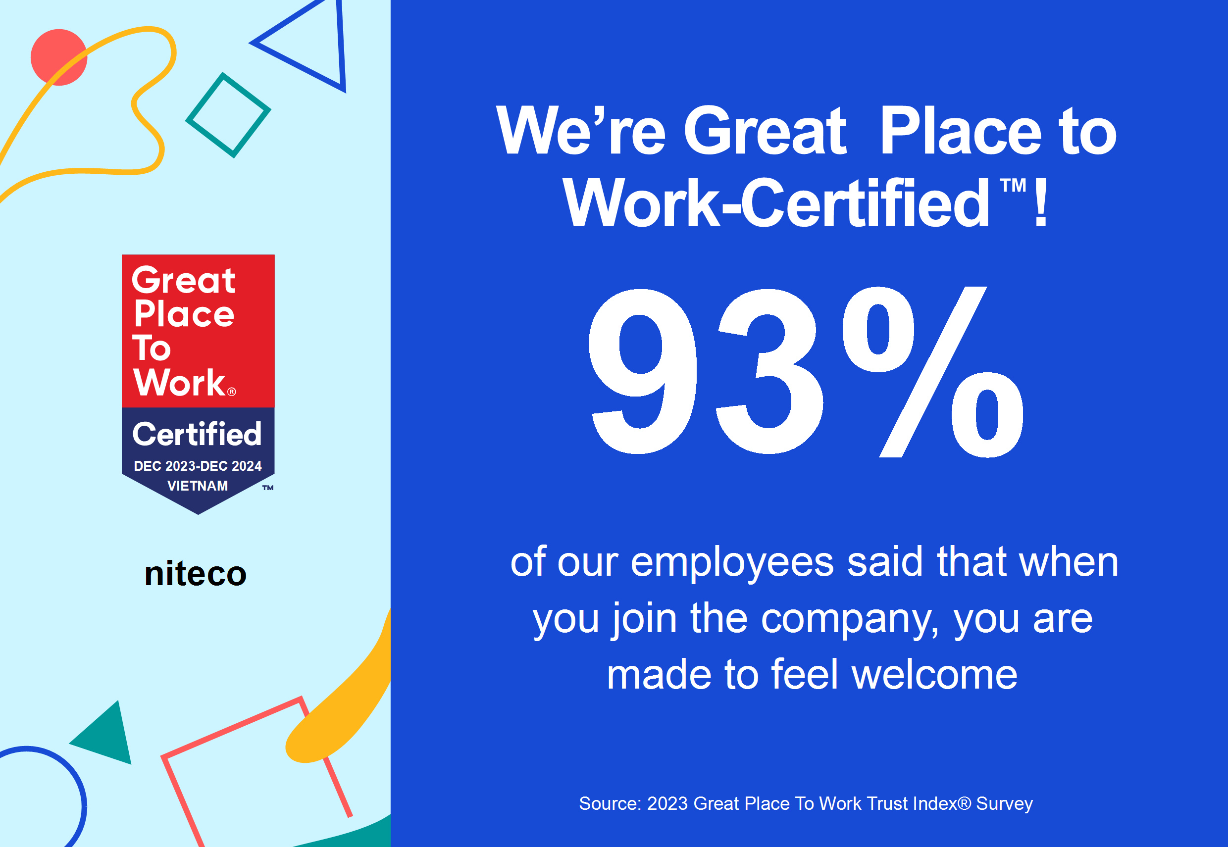 gptw x niteco made to feel welcome vn