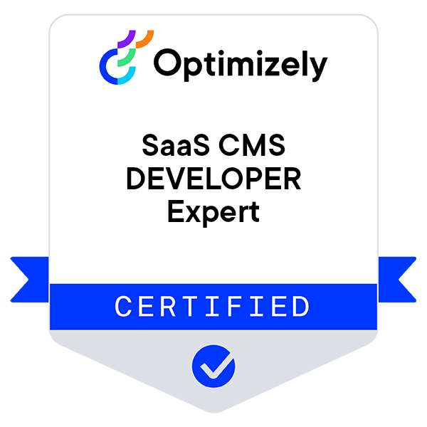 Optimizely SaaS CMS Certified Expert Developer