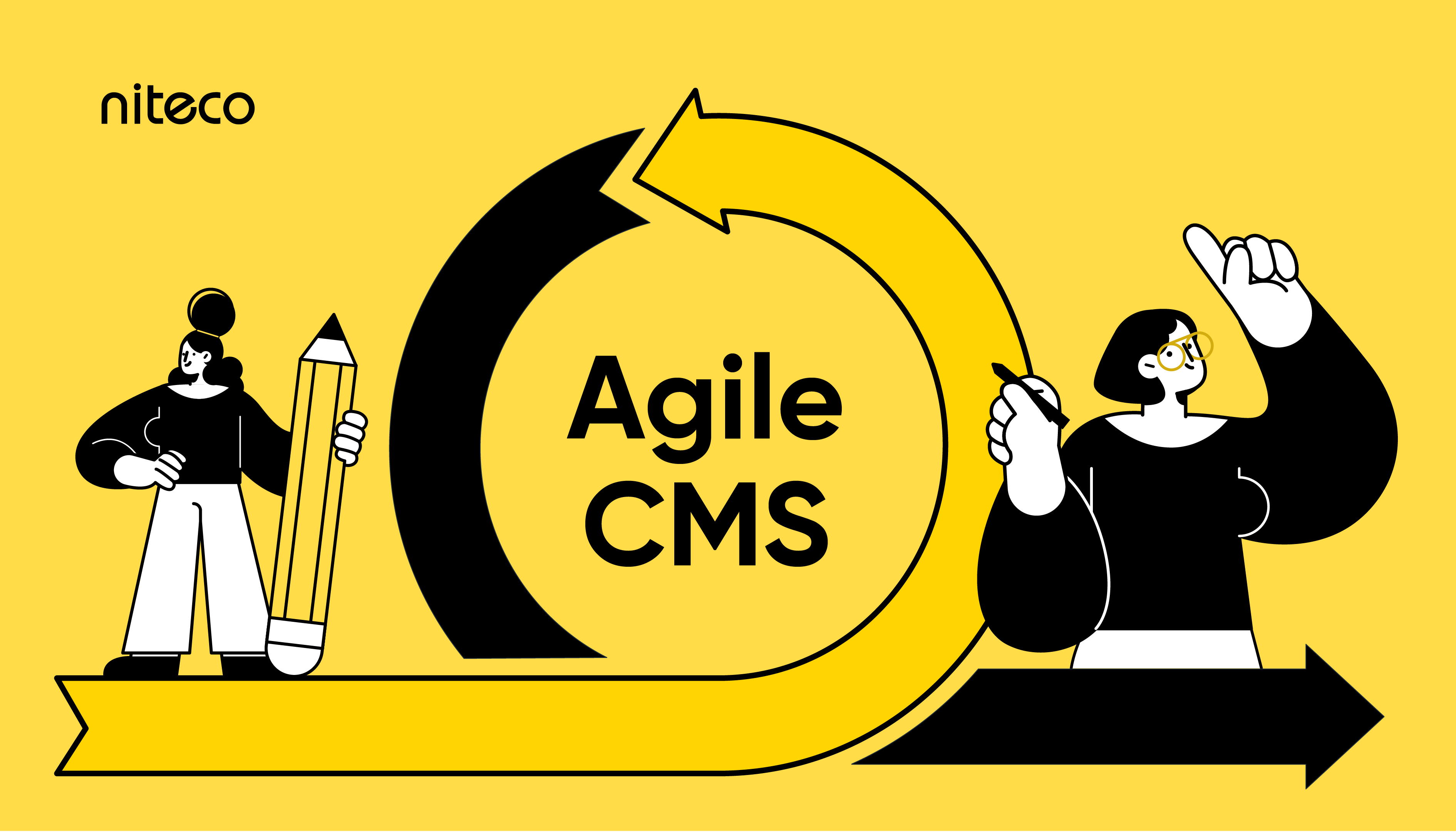 An illustration of agile cms