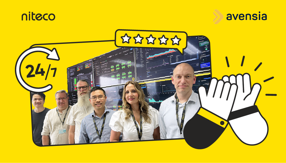 Avensia and Niteco to strengthen partnership and expand future collaboration in 24/7 support and monitoring
