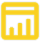 Bar chart icon representing data analysis and business growth trends.
