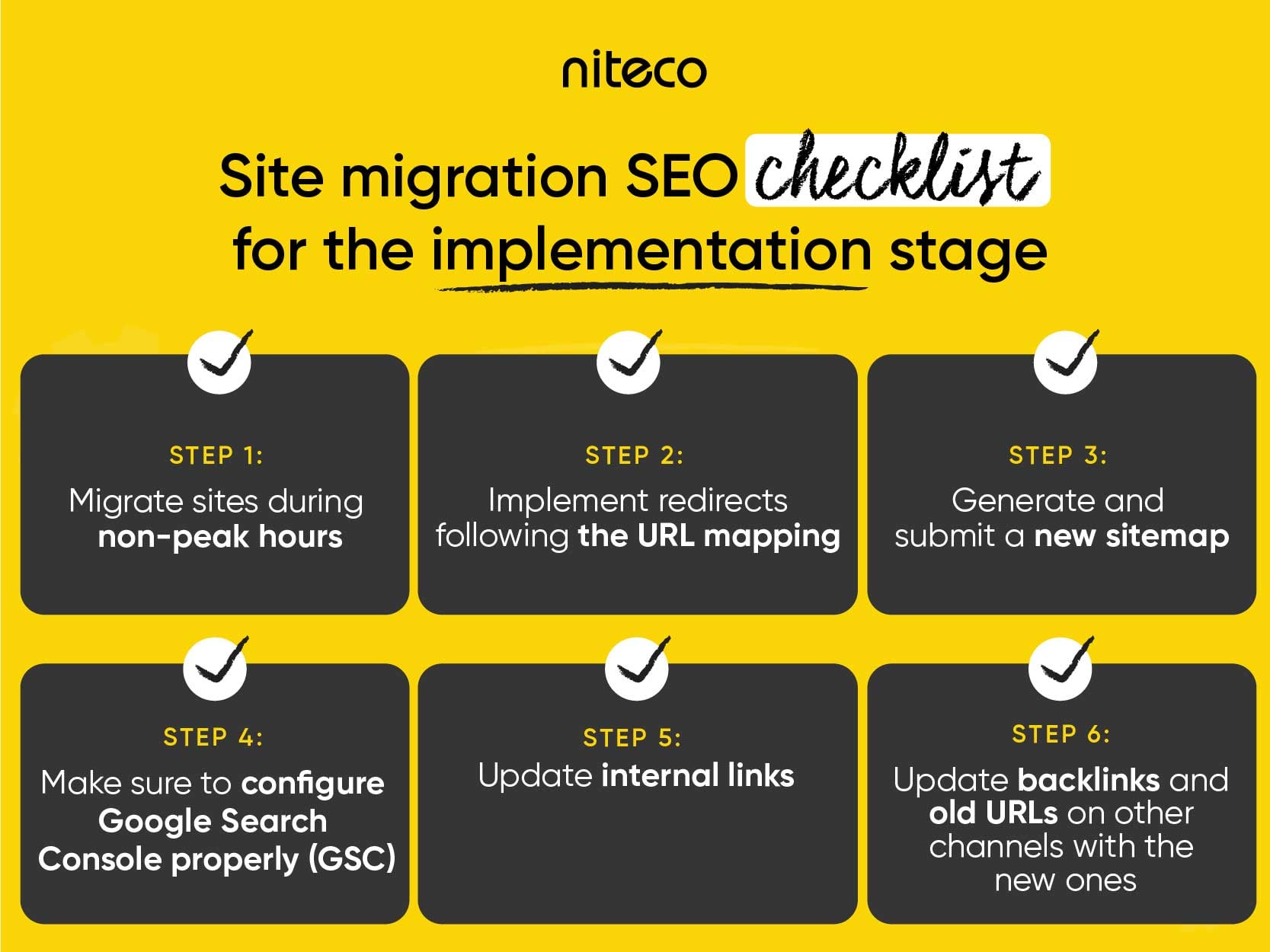 Site migration SEO checklist for the implementation stage