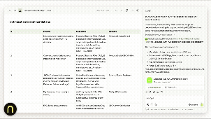 Screen recording of the Niteco AEO and GEO agent optimizing page content for answer engines at scale.