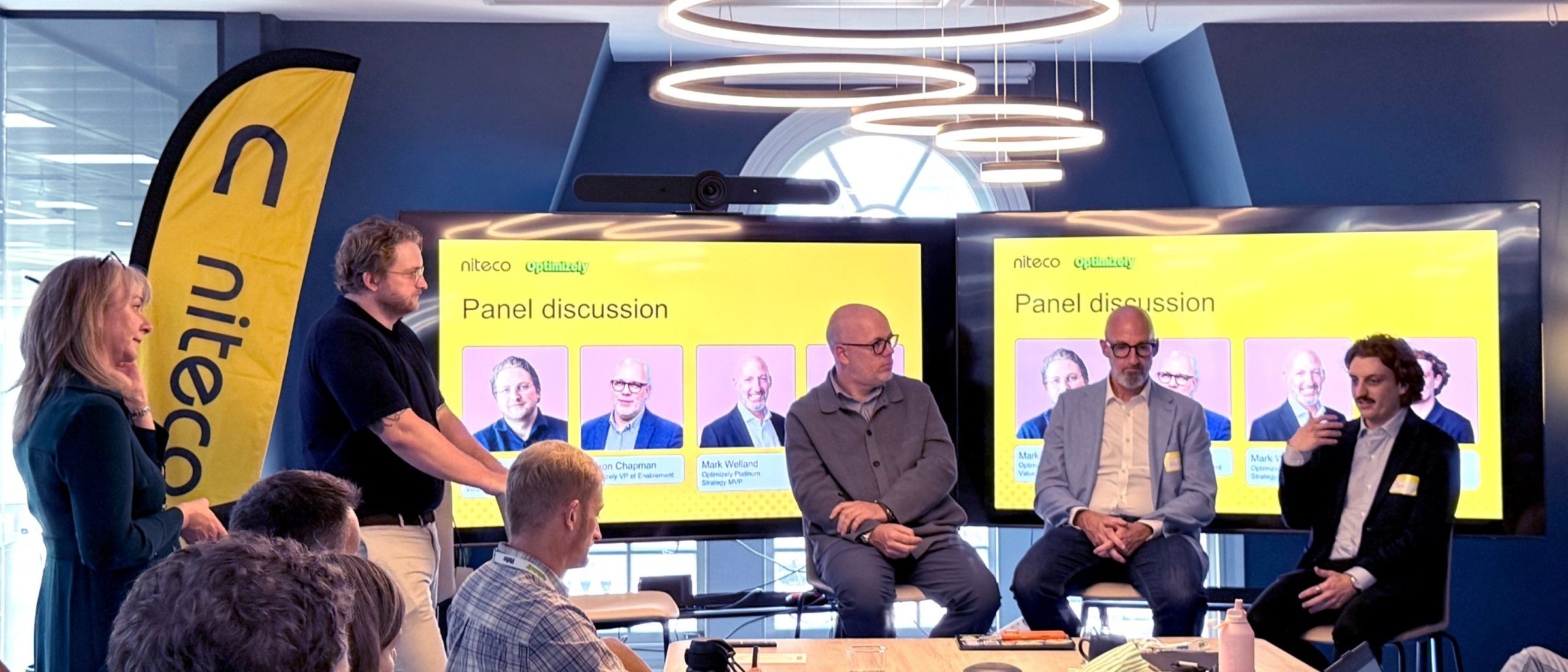 Panel discussion with Niteco and Optimizely experts at the first masterclass