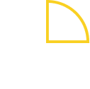 White and yellow pie chart icon showing segmented data visualization