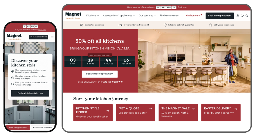 Full-service digital partnership to power Europe’s largest kitchen brands