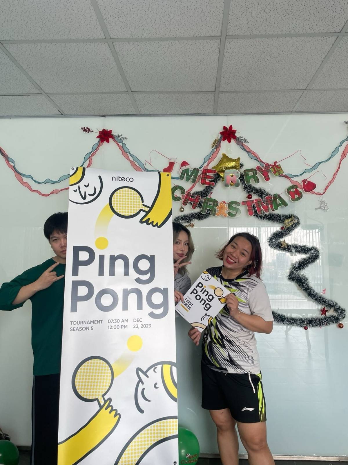 Hieu and Tu Anh winners of couple matches event
