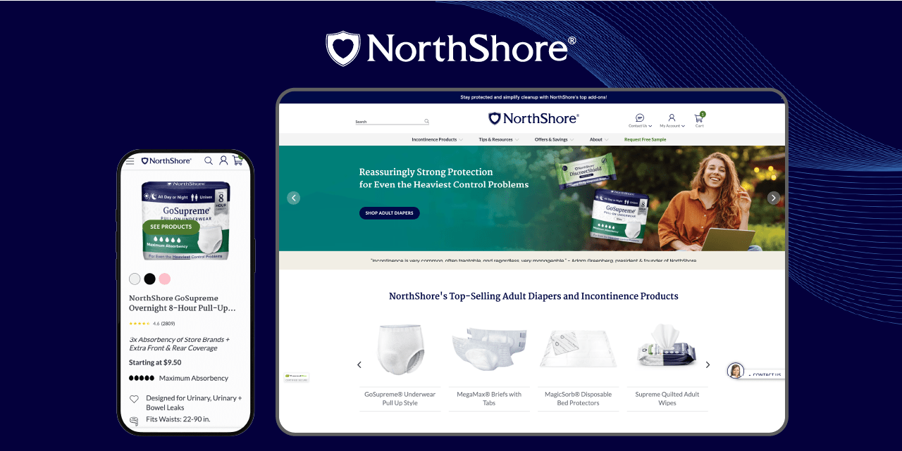 Full-service .NET upgrade for NorthShore Care Supply: Enhancing website performance in 2.5 months
